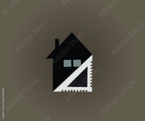house icon on metal internet button