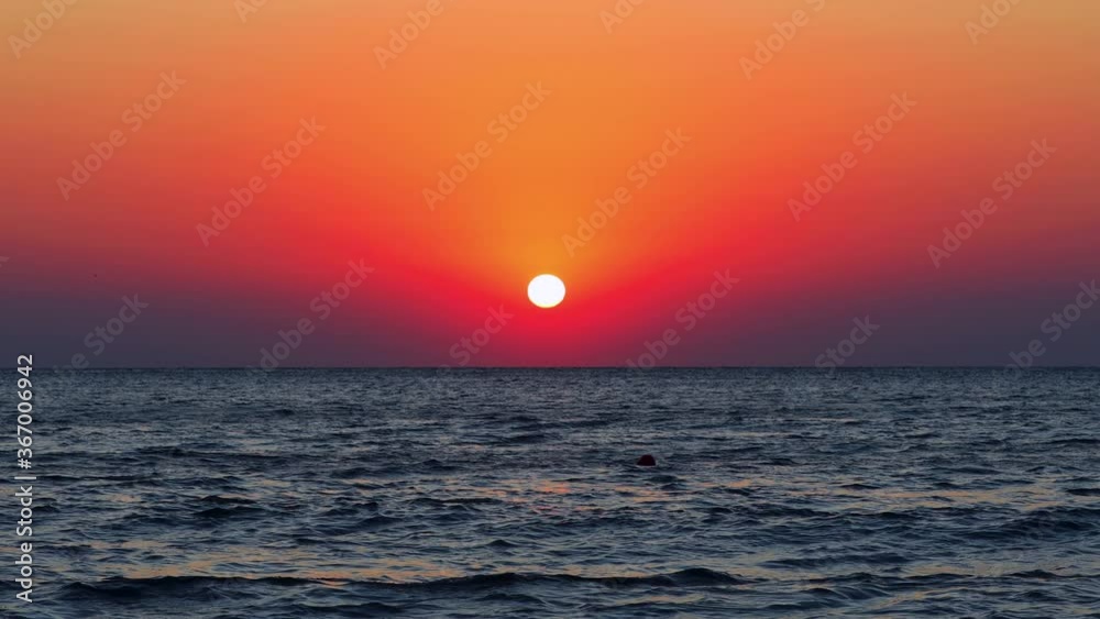 Sea sunrise, natural relaxation on the beach Sea sunrise, natural relaxation on the beach