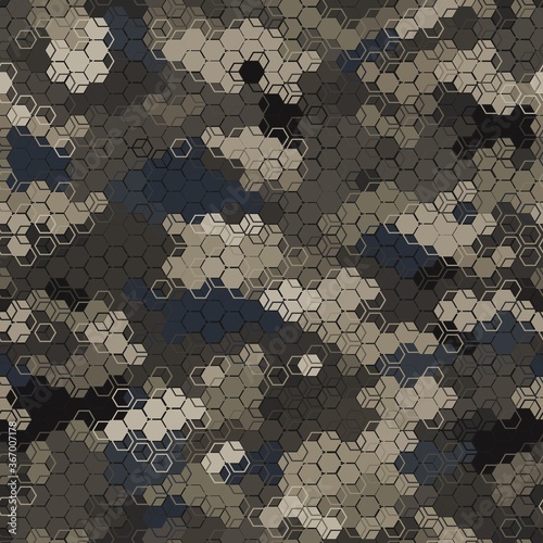 Texture military camouflage seamless pattern. Abstract army vector illustration