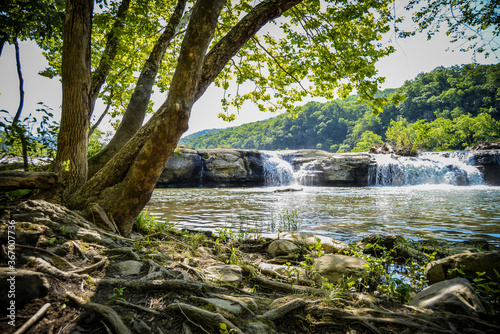 Waterfall  Summer Scenery