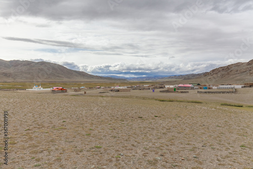 Mongolia landscape. Altai Tavan Bogd National Park in Bayar-Ulgii