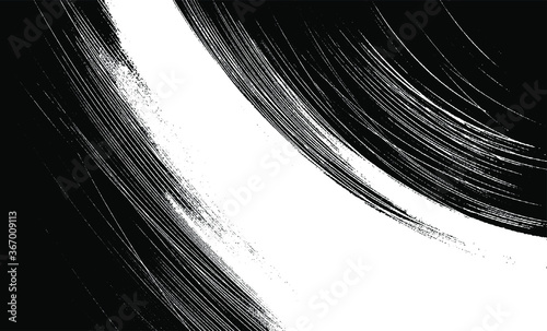 Vector brush sroke texture. Distressed uneven grunge background. Abstract distressed vector illustration. Overlay over any design to create interesting effect and depth. Black isolated on white. EPS10