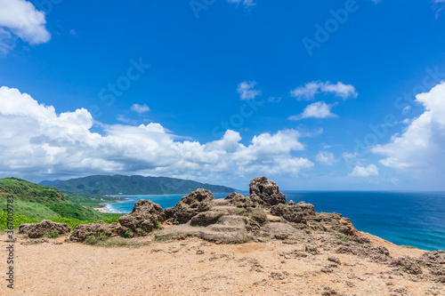 Beautiful coastal scenery at the southernmost tip of Taiwan, Pingtung Town, Taiwan