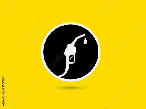 Petrol pump graphic trendy logo design for company.