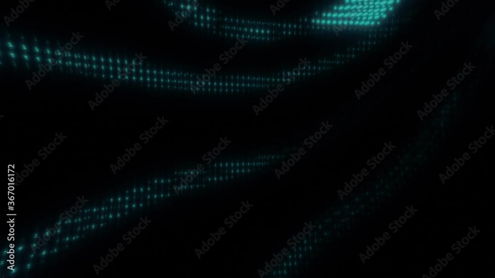 Lines Rotating And Bending At Blinking Led Display. Digital Fashion Dynamiс Backdrop Lines Rotating And Bending At Blinking Led Display. Digital Fashion Dynamiс Backdrop