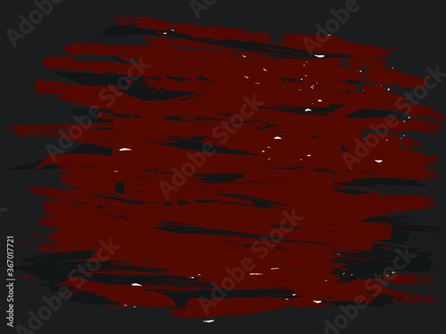 Abstract background for your ad and text. Dark black background, and red expressive brush strokes. Vector illustration