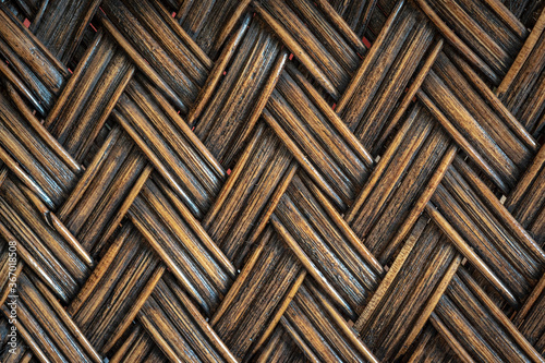 texture of a rattan chair