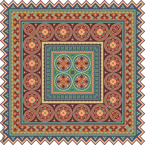 Vector decorative ethnic ornamental illustration