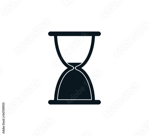 Hourglass icon vector logo design template