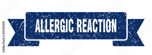 allergic reaction grunge vintage retro band. allergic reaction ribbon