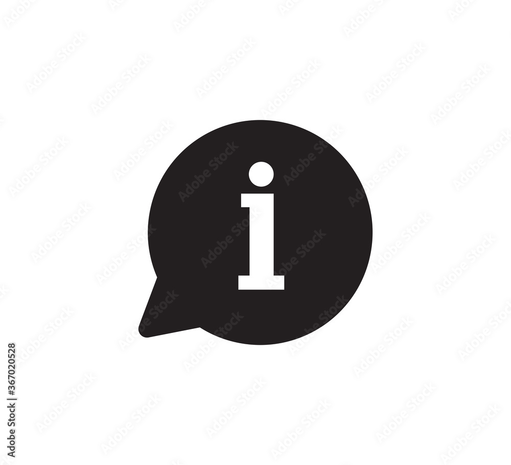 Information sign vector logo design template Information sign vector logo design template