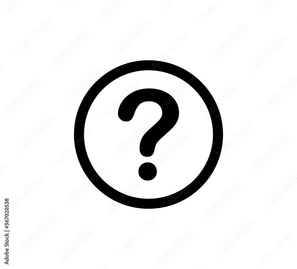 Question icon vector logo design template Question icon vector logo design template