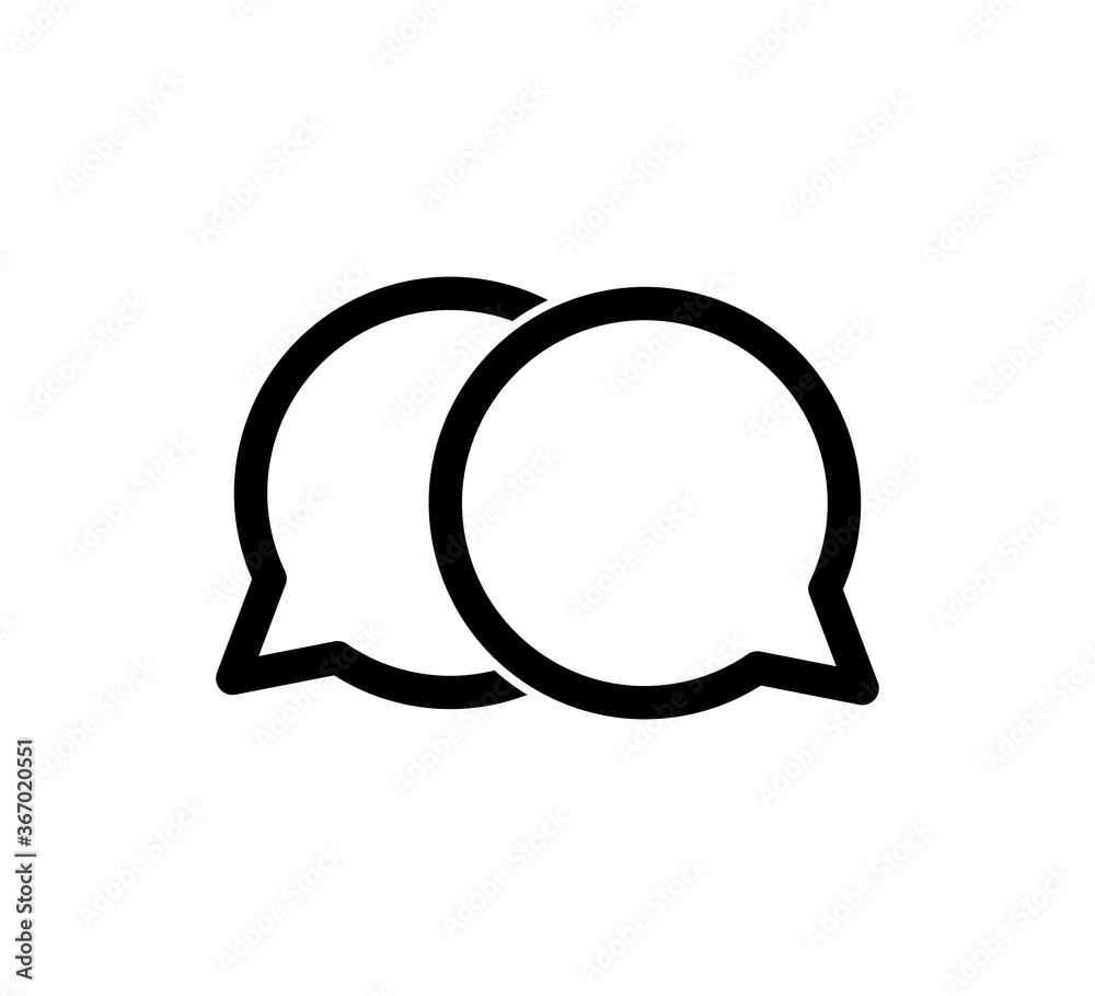 Bubble speech icon vector logo design template Bubble speech icon vector logo design template