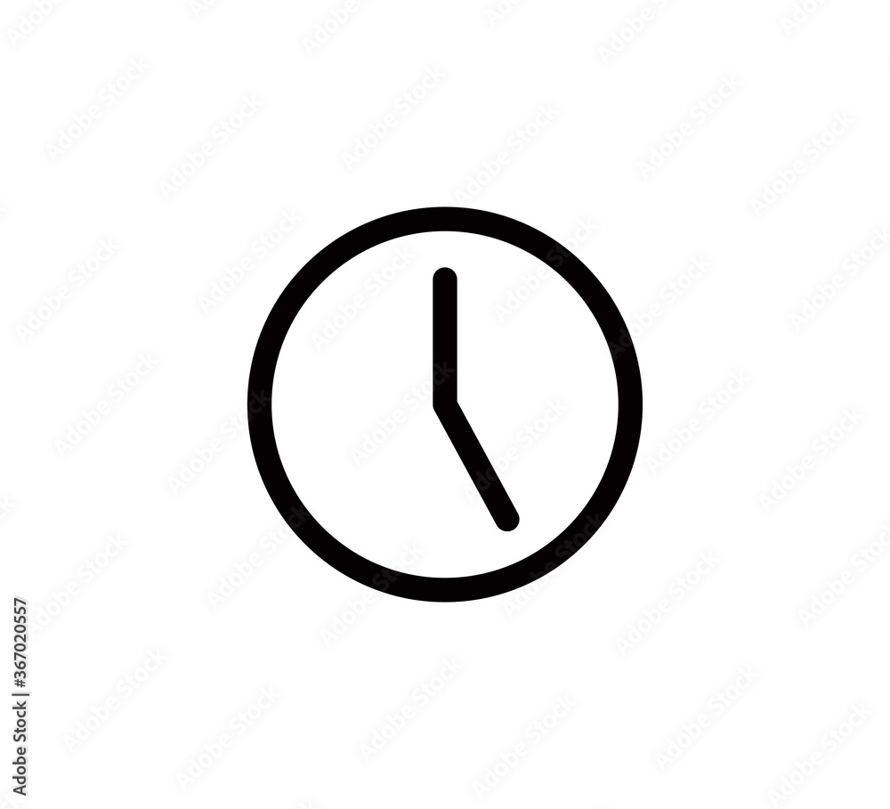 Clock icon vector logo design template Clock icon vector logo design template
