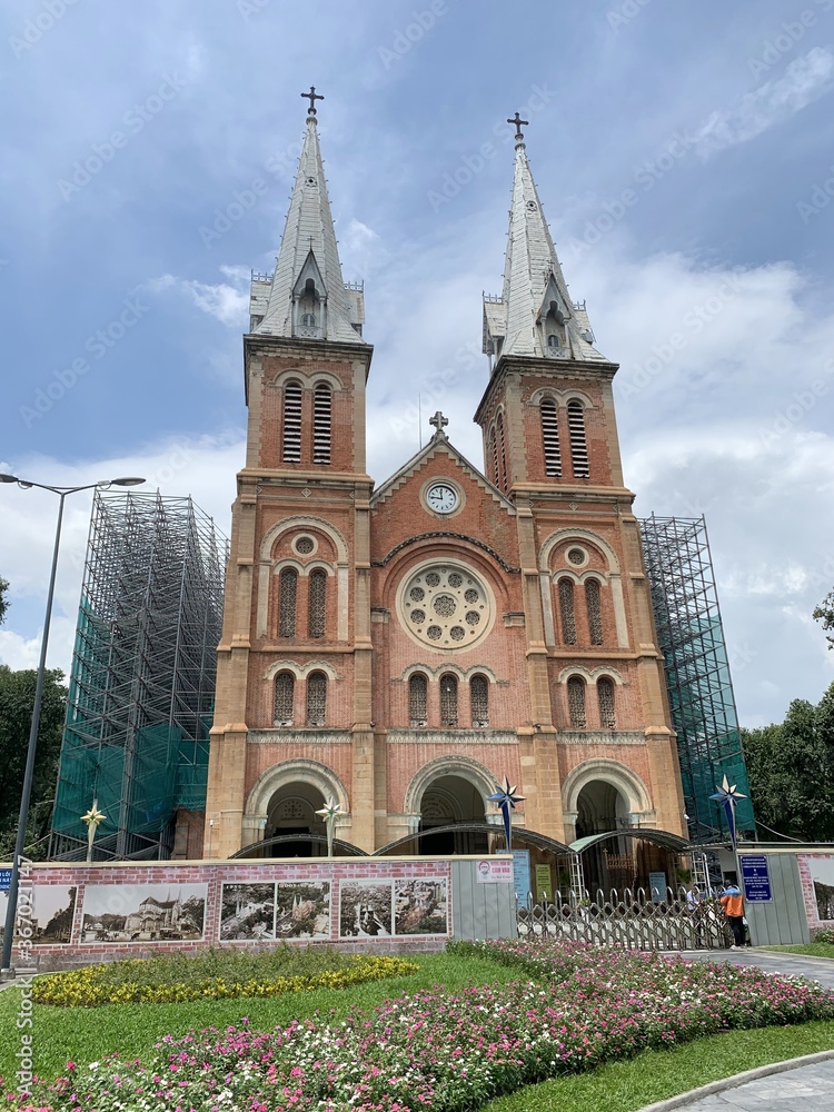 Cathédrale Notre-Dame à Hô-Chi-Minh, Vietnam