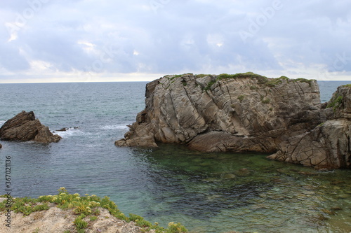 Côte rocheuse de Quiberon, morbihan, France