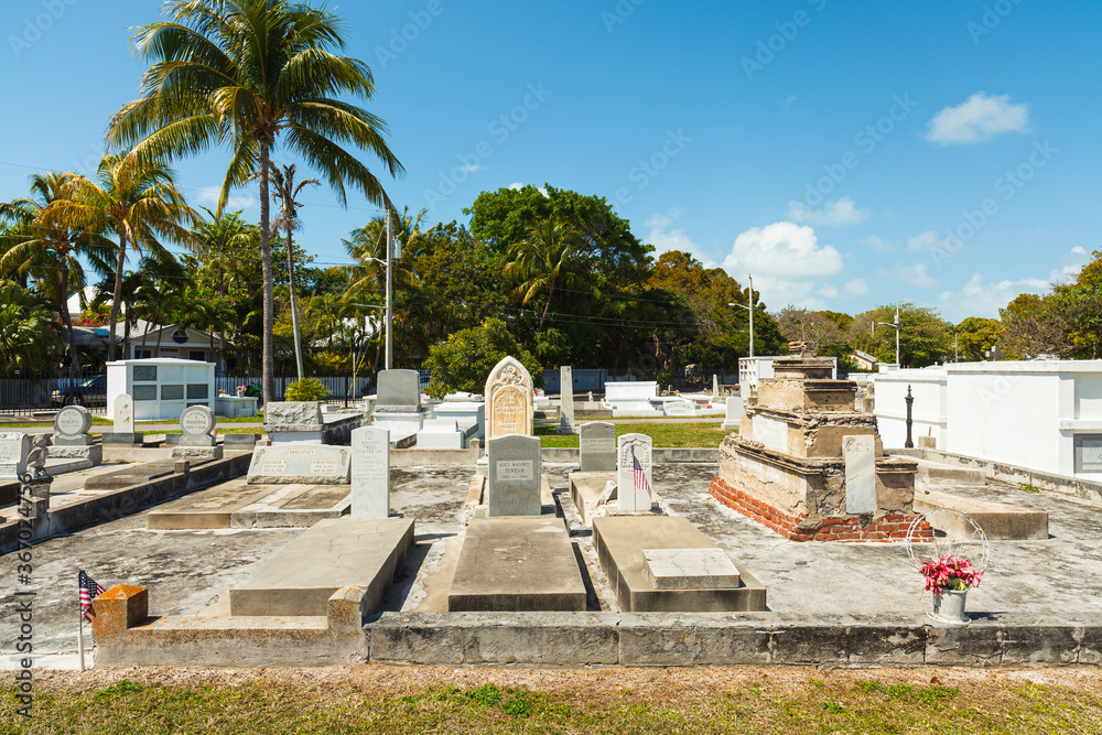 Obraz premium Key West Cemetery located in the historic district in Key West, Florida