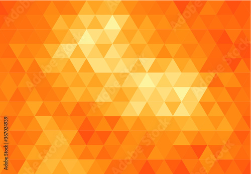 Orange Abstract Geometric Triangle Background, Patterns Wallpaper