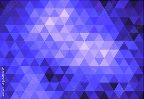 Blue Abstract Geometric Triangle Background, Patterns Wallpaper
