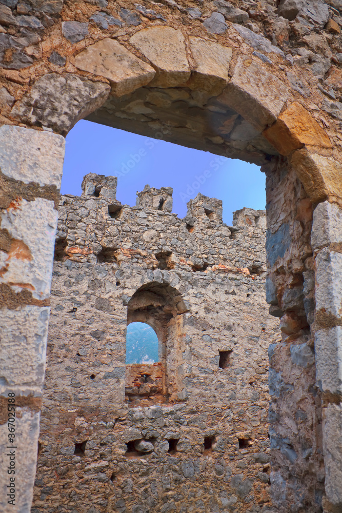 Kapetanakis medieval old tower in Messinia, Greece 