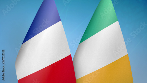 Free Download France and Ireland two flags - GFXLoad
