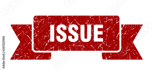 issue grunge vintage retro band. issue ribbon