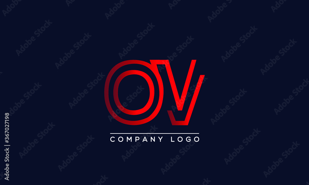Creative letters OV or VO Logo Design Vector Template. Initial Letters OV Logo Design Creative letters OV or VO Logo Design Vector Template. Initial Letters OV Logo Design