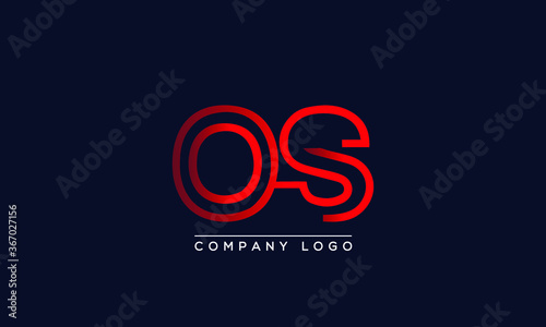 Creative letters OS or SO Logo Design Vector Template. Initial Letters OS Logo Design	