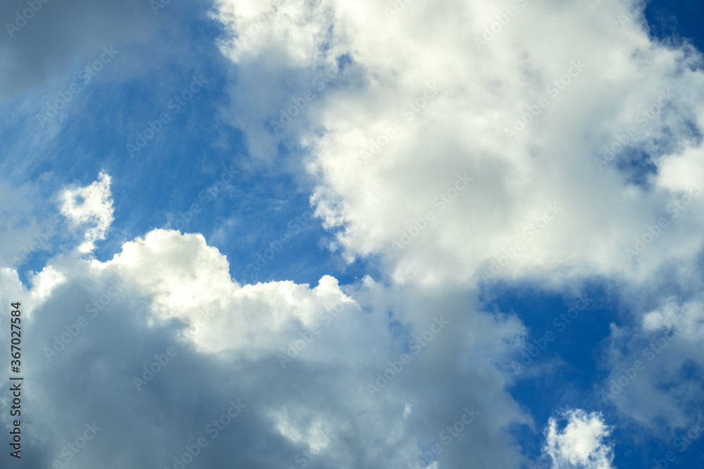 White clouds on a blue sky, photo White clouds on a blue sky, photo