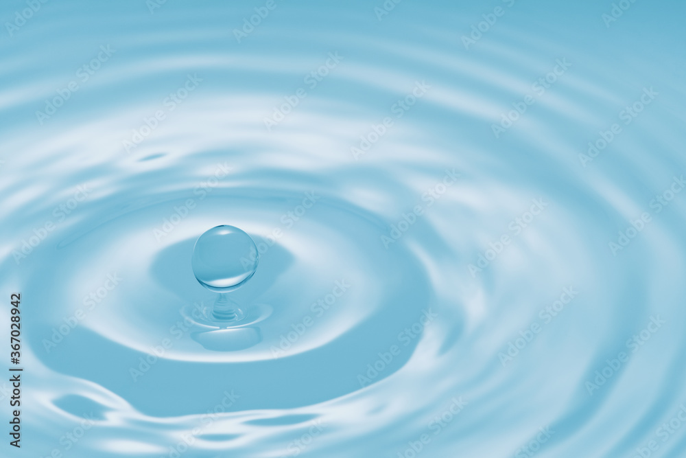 Water Drop - Pure clear and transparent of water and ripple in bright background. Creative modern concept, for graphic design, website, poster, placard and wallpaper. Water Drop - Pure clear and transparent of water and ripple in bright background. Creative modern concept, for graphic design, website, poster, placard and wallpaper.