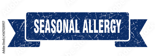 seasonal allergy grunge vintage retro band. seasonal allergy ribbon