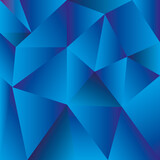 Fondo azul compuesto de triangulos azules