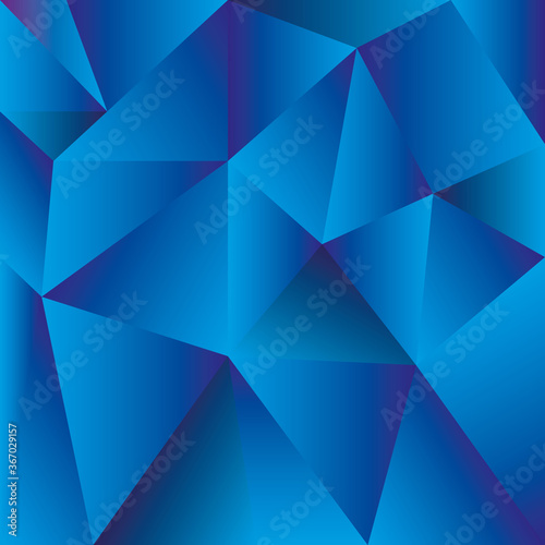 Fondo azul compuesto de triangulos azules