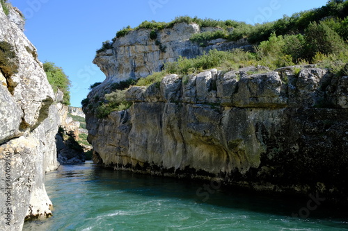 Course of a river in the mountains