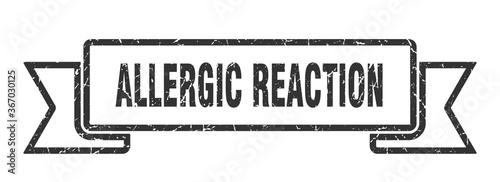 allergic reaction grunge vintage retro band. allergic reaction ribbon