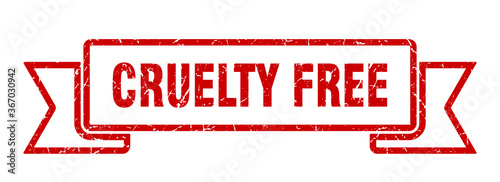 cruelty free grunge vintage retro band. cruelty free ribbon