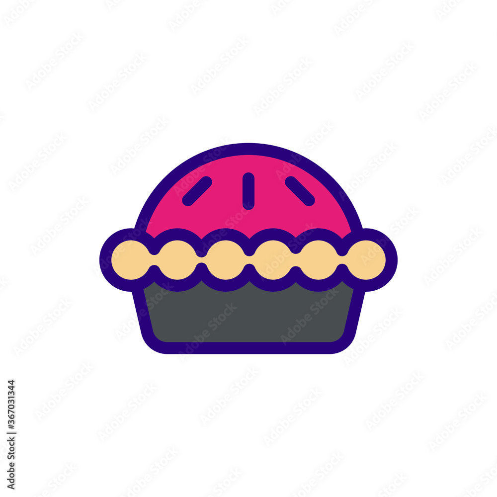 pie icon vector illustration filled outline style. food icon set. pie icon vector illustration filled outline style. food icon set.