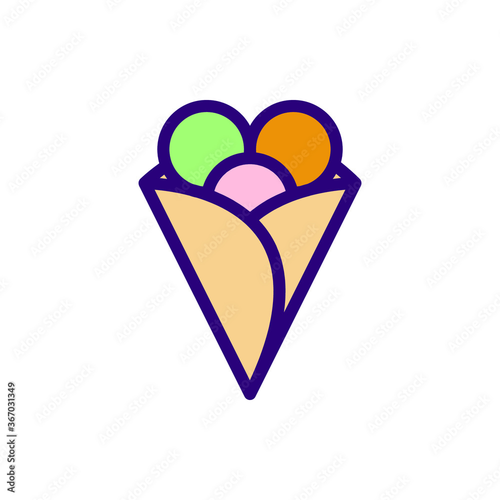 crepes icon vector illustration filled outline style. food icon set. crepes icon vector illustration filled outline style. food icon set.