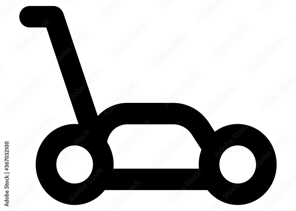 lawn mower icon. Garden elements. Premium quality graphic design icon. Simple love icon for websites, web design, mobile app, info graphics on white background lawn mower icon. Garden elements. Premium quality graphic design icon. Simple love icon for websites, web design, mobile app, info graphics on white background