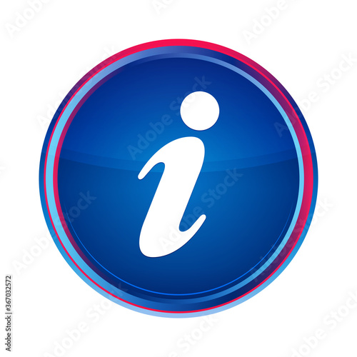 Info icon silky blue round button aqua design illustration