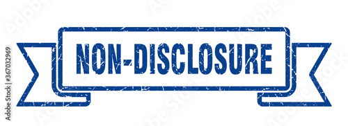 non-disclosure grunge vintage retro band. non-disclosure ribbon
