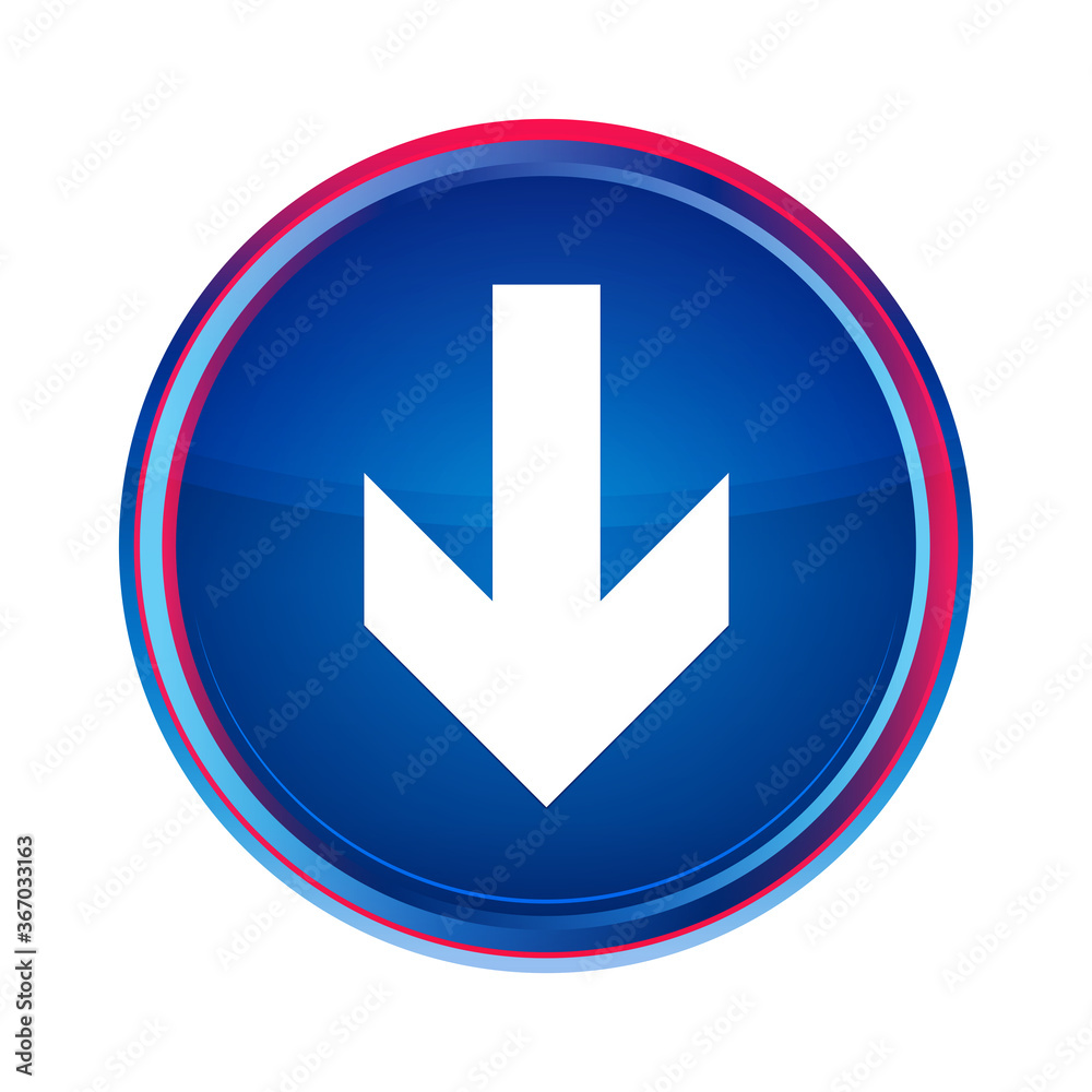 Download arrow icon silky blue round button aqua design illustration Download arrow icon silky blue round button aqua design illustration