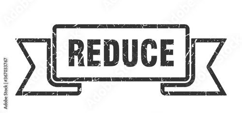 reduce grunge vintage retro band. reduce ribbon