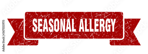 seasonal allergy grunge vintage retro band. seasonal allergy ribbon