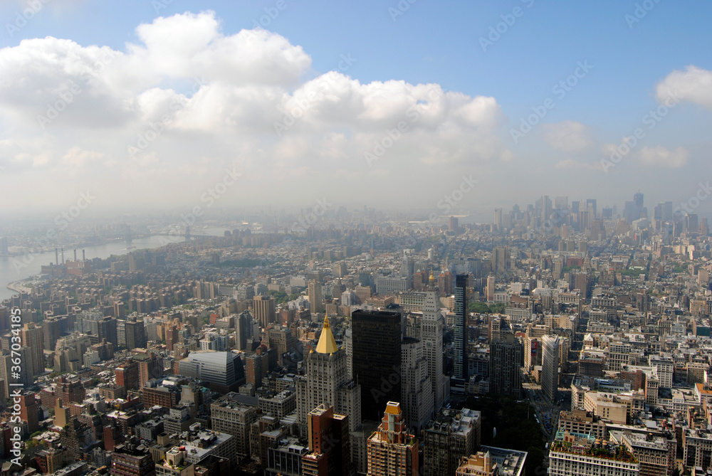 Vista de edificios altos en nueva york