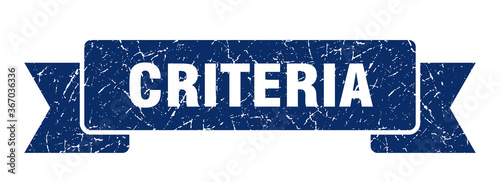 criteria grunge vintage retro band. criteria ribbon