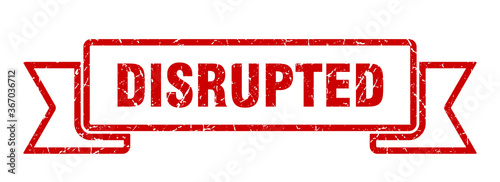 disrupted grunge vintage retro band. disrupted ribbon