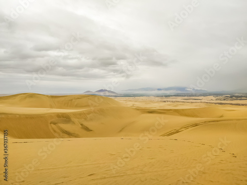 Desert near the city of Ica in Peru