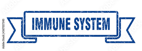 immune system grunge vintage retro band. immune system ribbon