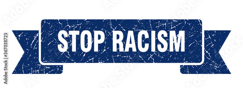 stop racism grunge vintage retro band. stop racism ribbon